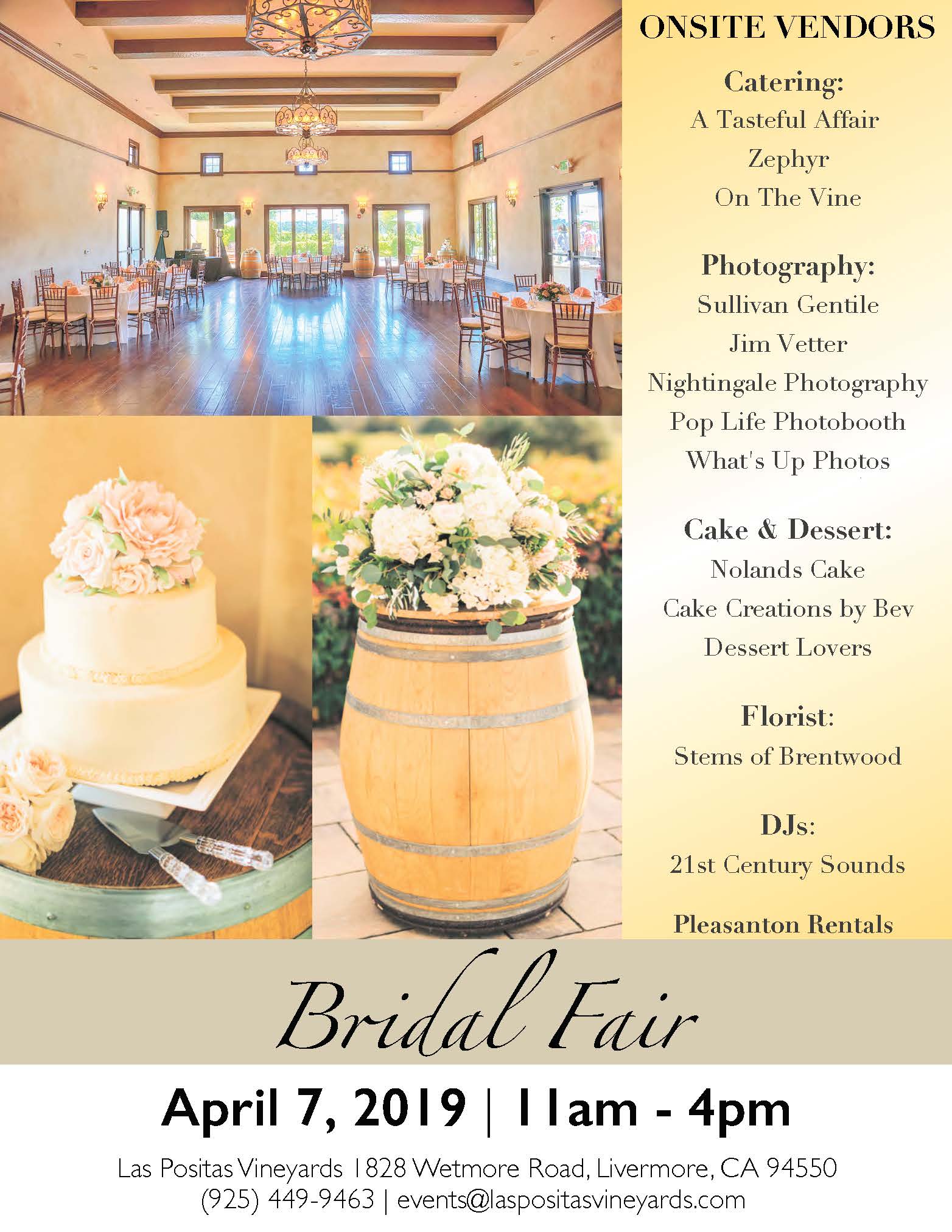 Bridal Fair at Las Positas Vineyards Visit TriValley