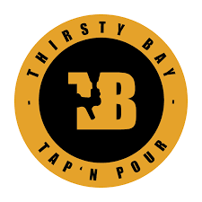 thirsty bay tap n pour logo