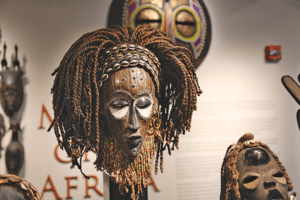 Hand-Carved Masks in Art of Africa Gallery