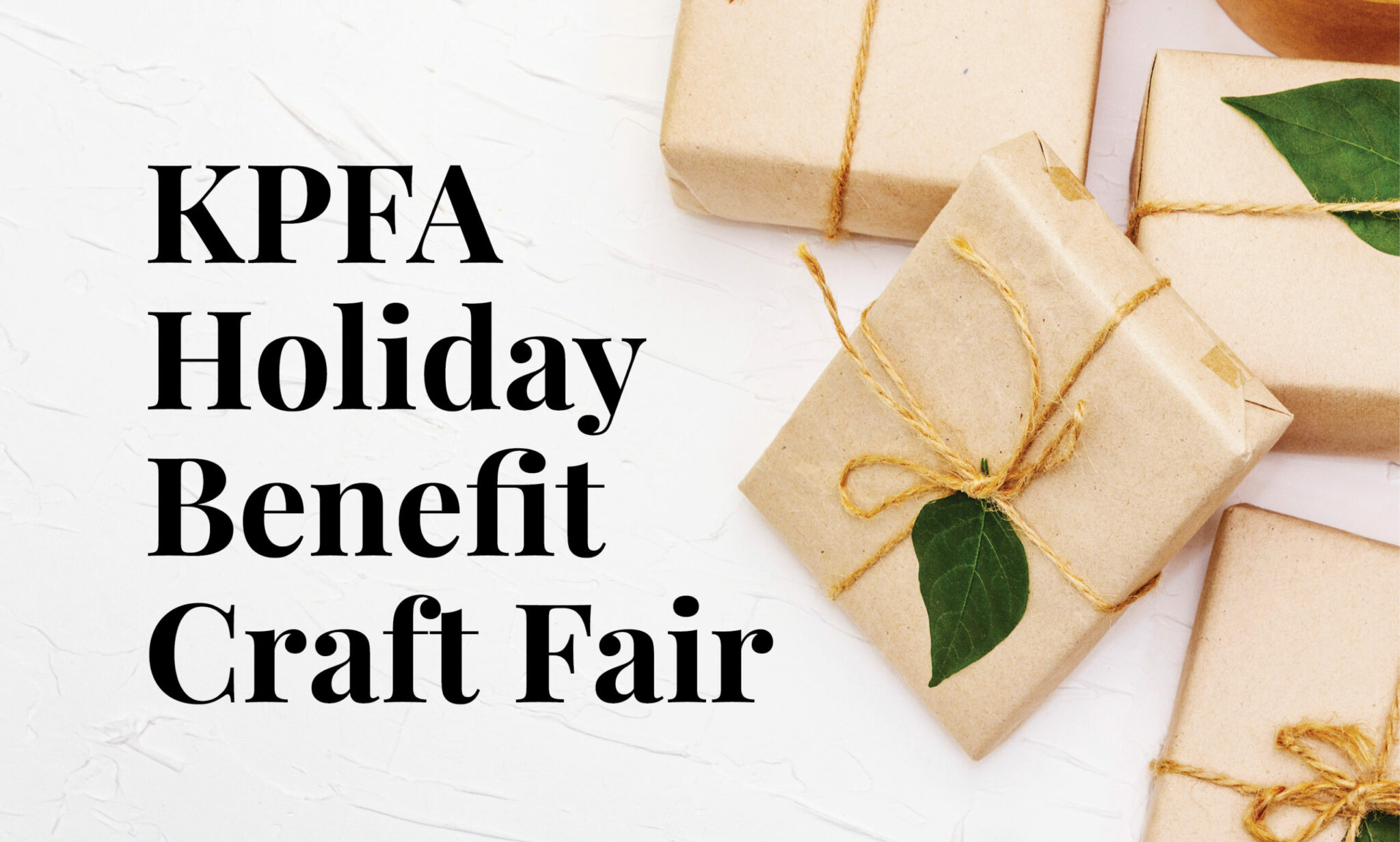 KPFA Holiday Benefit Craft Fair Visit TriValley